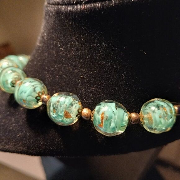 Vintage Murano style glass beads necklace - Picture 12 of 13